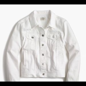 NEVER USED!  J.Crew Denim Jacket in White